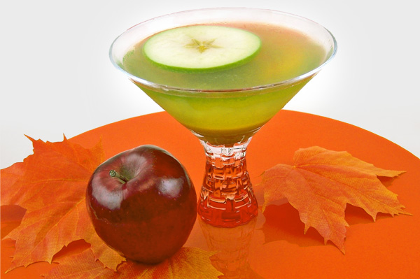 Spiced caramel apple martini