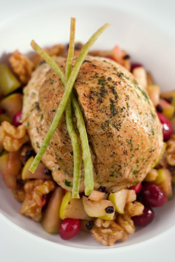California Stuffing with Walnuts and Apples