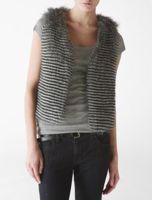 Calvin Klein faux fur vest