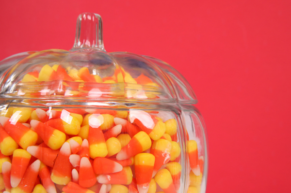 Candy Corn in Jar