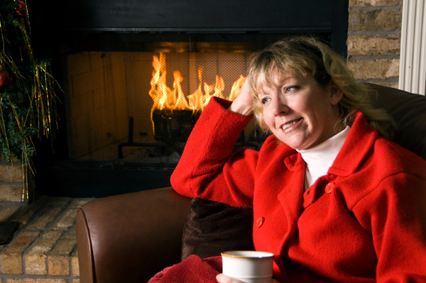 Christmas Woman Relax