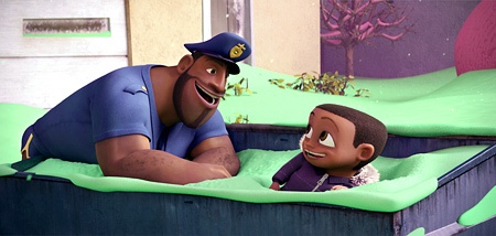 Mr T and Bobbie J Thompson in Cloudy with a Chance of Meatballs