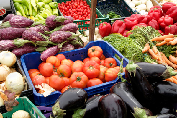 Colorful mix of vegetables