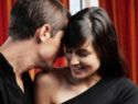 couple flirting