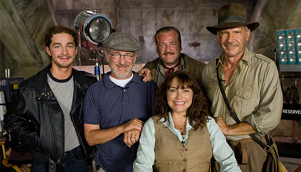 Shia, Steven and the gang pose for a photo