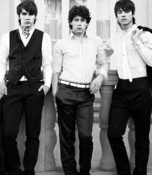 In the beginning, The Jonas Brothers first album cover