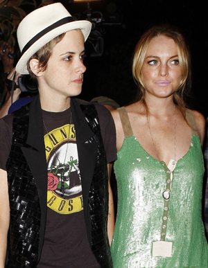 Ronson and Lohan out on the town
