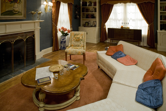 A living room for a 1960s prince and princess