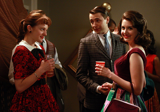 Elizabeth, Vincent and Brie share cocktails
