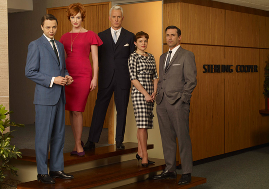 Dressed to the nine, the cast of Mad Men