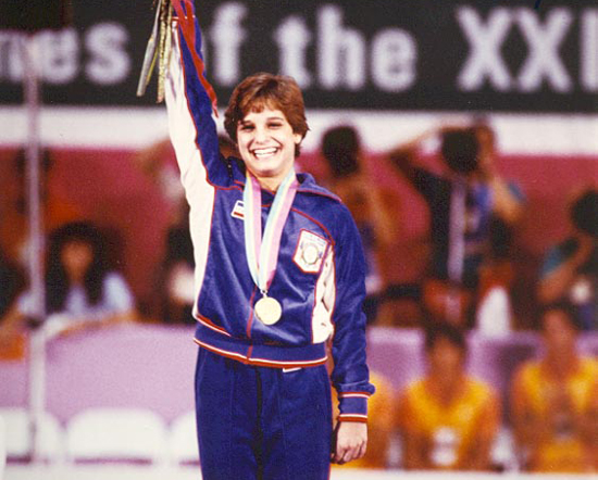 A golden smile from Mary Lou Retton in 1984