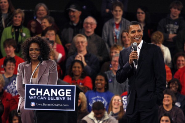 Oprah was the first big name to endorse Obama