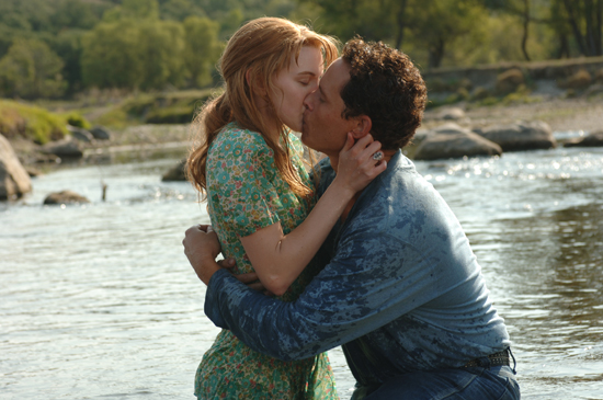 Cole Hauser shares a romantic moment in 