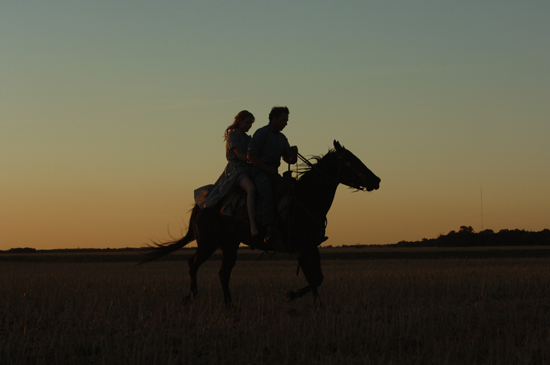 Do they happily ride off into the sunset? See the movie!