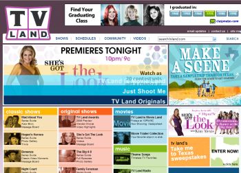 TVLand on the web begins our look at Web and TV