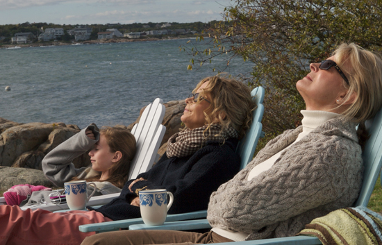 Candice and Meg take in some sun