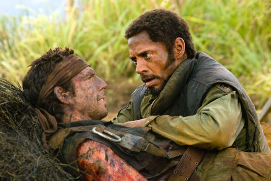 Ben and Robert share a moment in the jungle