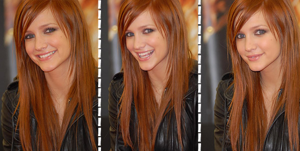 ashley simpson hairstyles. Ashlee Simpson times 3