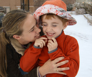Autism awareness: Quinn in the snow