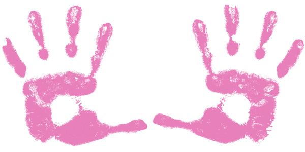 free baby handprint clipart - photo #41