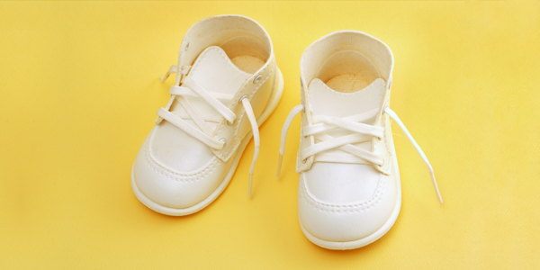 White Baby Shoes