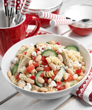Bean pasta salad