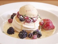 Berries and custard