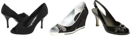 Black Peep-toe Shoes