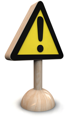Toy Caution Sign