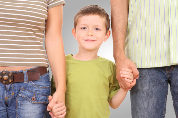 Parents holding Child's Hand
