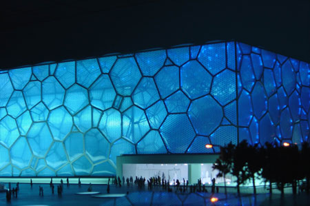 Beijing Olympics - Water cube swimming venue, exterior
