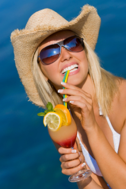 Cowboy hat - sunglasses