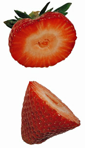 Cut Strawberries