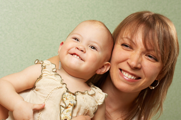 Adoptive Mother and Infant