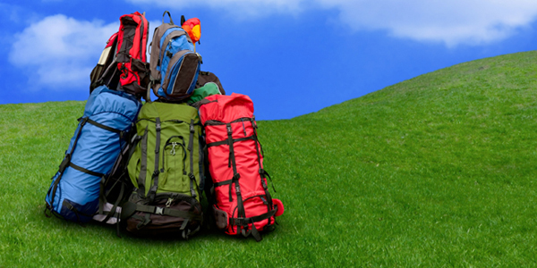 Suitcases Outdoors