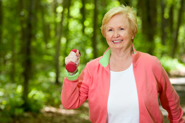 Old Person Exercising