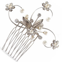 Georgia small floral comb from naugi com