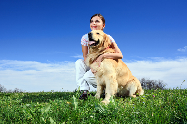 Woman and her Dog