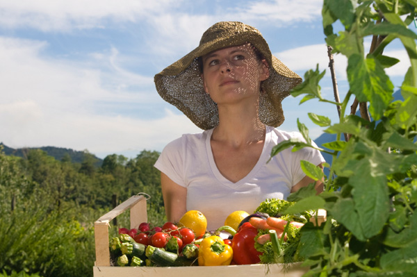 Woman with Vegetables