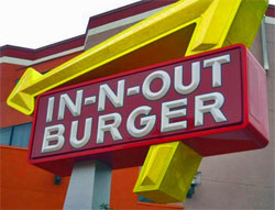 In-N-Out Burger sign