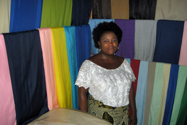 A woman who has a loan via Kiva.org