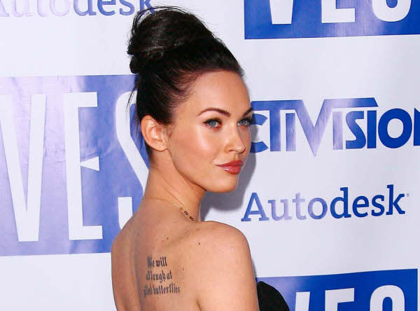 megan fox tattoos rib. Megan Fox