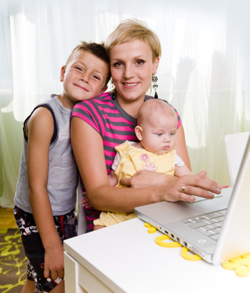 Mom on Internet