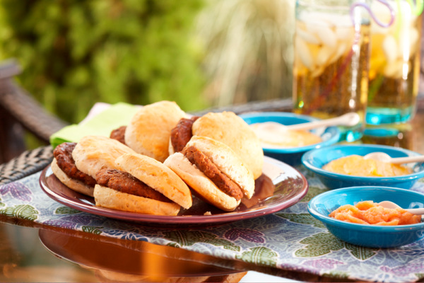 Munchable mini-burgers