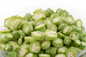 Sliced okra