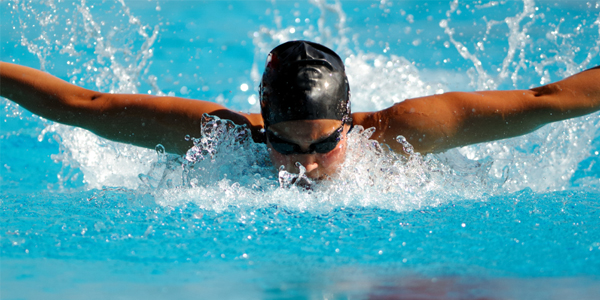 Female Swimmer doing Butterfly