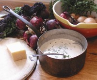 Onion cheddar soup