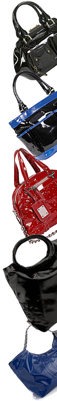 Patent leather handbags