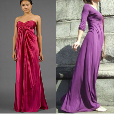 Purple gowns