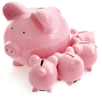 Family of Piggy Banks